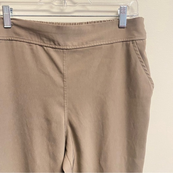 Max Studio Tan Pull On Trouser Pants in Mocha Size Large - Picture 3 of 11